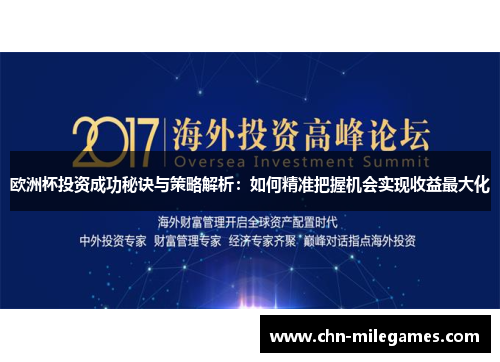 欧洲杯投资成功秘诀与策略解析：如何精准把握机会实现收益最大化
